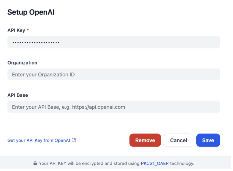 Dify OpenAI Key